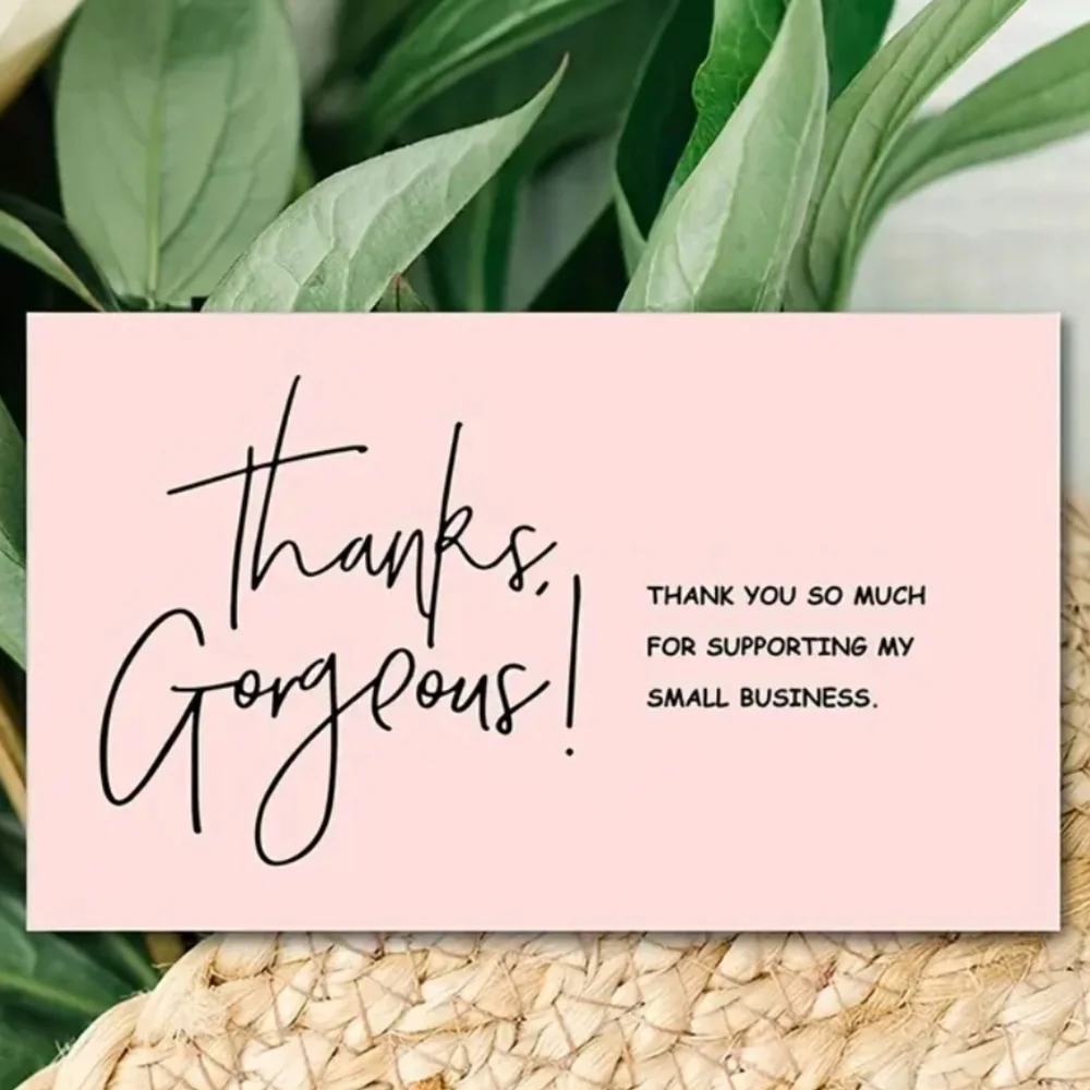 ♥️ 5x25 / 50 Thank Thank You Business Cards